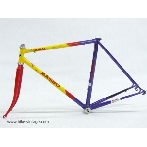 for sell vintage frame and fork Basso Coral, steel, size 50cm, campagnolo