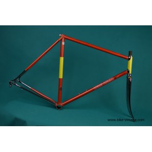 Weros Zurich LOSA Vintage steel lugged frame campagnolo record drop outs chrome rare 55.5cm