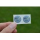 Pair of resin stickers for Vintage Shimano 600 Ultegra 6400 8 speed STI Shifters
