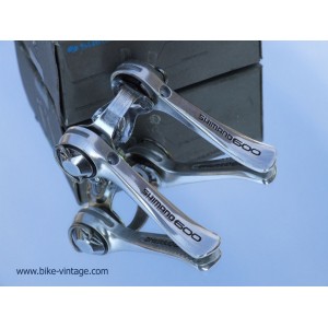 Retro Shimano 600 SL-6207 Downtube clamp-on Bicycle Shifters Neu NOS